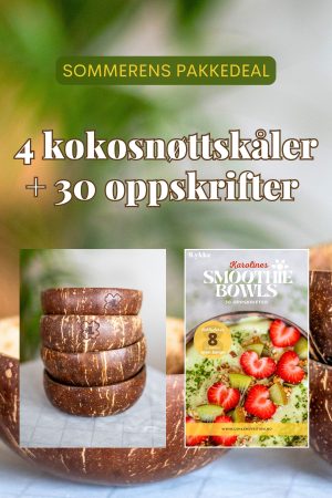 Sommerens Pakkedeal - 4 kokosnøttskåler + 30 oppskrifter
